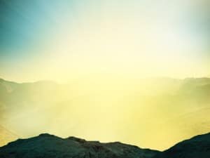 Bright Horizon Church Stock Photo