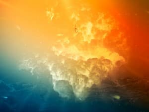 Volcano Alive Christian Stock Image