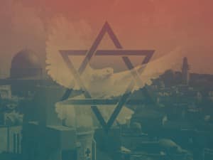 Pray for Peace Star of David Ministry Background