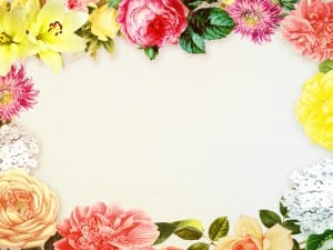 Floral Frame Worship Background
