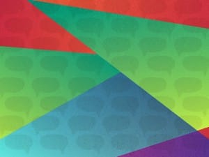 Conversations with God Colorful Christian Background