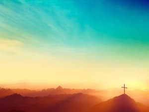 Risen Easter Sunday Church Worship Background