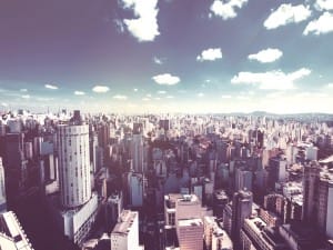 City Skyline Church Worship Background