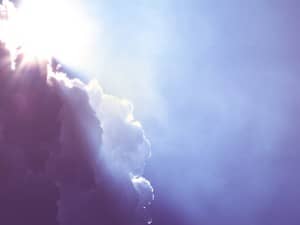 Sunlight Breaking Through the Clouds Worship Background