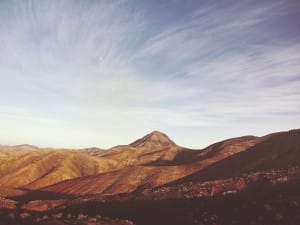 Desert Mountains Religious Worship Background