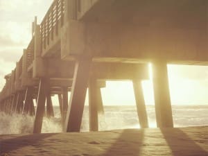 Ocean Pier Church Worship Background