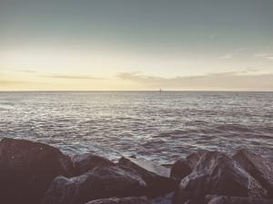 Ocean Waves in the Horizon Church Worship Background