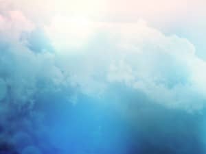 Deep Blue Sky with Clouds Worship Background