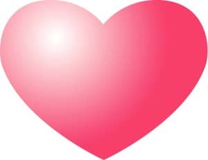 Shining Red Heart