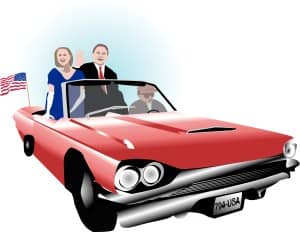 VIP in a Classic Car