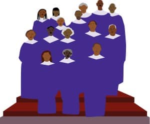 African American Gospel Singers Clipart