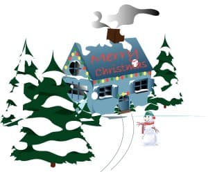 House at Christmas