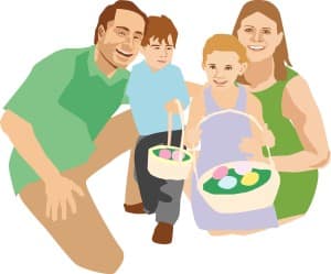 Family at Easter