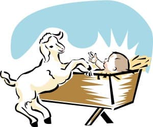 Baby Jesus with Goat