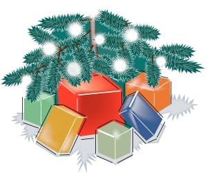 Presents Under Christmas Tree