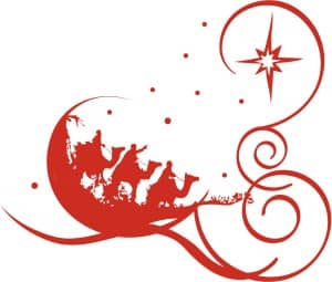 Decorative Red Epiphany Clipart