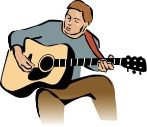 Guitar Player Leading Worship