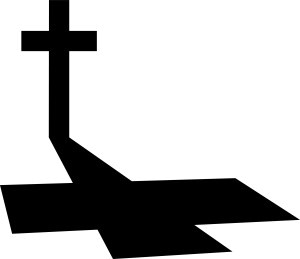 Long Shadow on Good Friday Cross