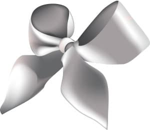 Black and White Bow