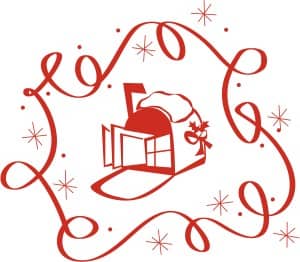 Christmas Mailbox in Winter