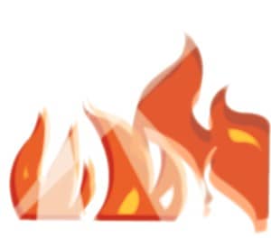 Flames of Orange and Gold