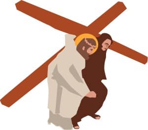 Simon of Cyrene Taking the Cross