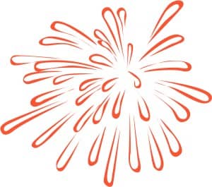 Red Fireworks