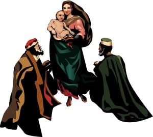 Mary, Jesus, And The Magi