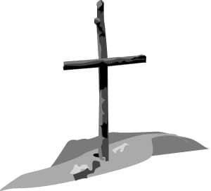 Shades of Gray Wooden Cross