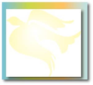 Faded Dove and Rainbow Box