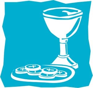 Blue and White Communion