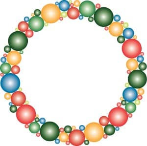 Shining Circles Wreath