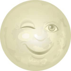 Man in the Moon Winking