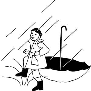 Child Dancing in the Rain