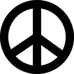 Black Peace Symbol