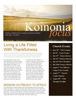 Three Crosses Church Newsletter