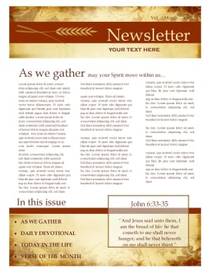 Fall Newsletter Design