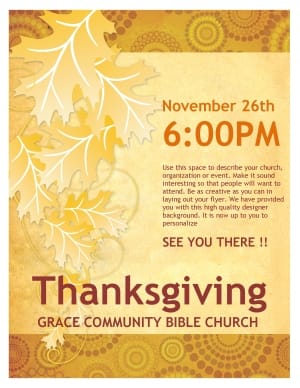 Thanksgiving Church Flyer