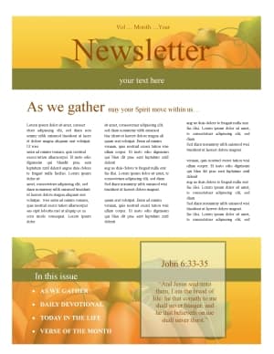 Harvest Time Church Newsletter