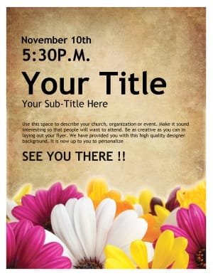 Womens Retreat Church Event Flyer