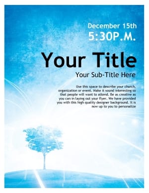 Blue Sky Church Poster