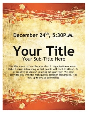 Thanksgiving Event Flyer