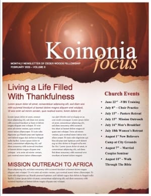 A Love that Never Fails Ministry Newsletter