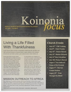 The Sower Ministry Newsletter