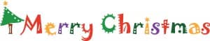 Multicolored Merry Christmas Text