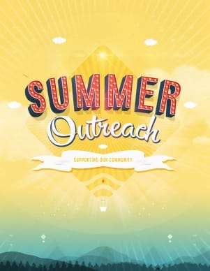 Summer Outreach Support the Community Ministry Flyer