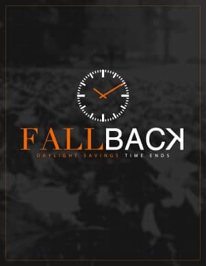 Fall Back Daylight Savings Ministry Flyer