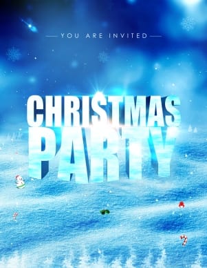 Time for Christmas Party Religious Flyer