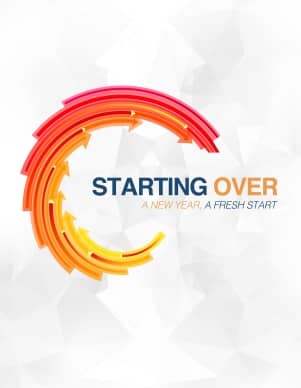 Starting Over New Year Religious Flyer