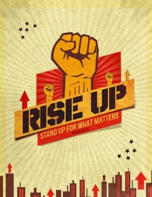 Rise Up Christian Flyer